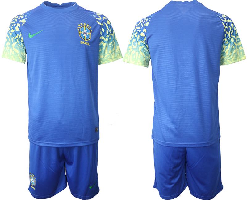 Brazil Blank Soccer Away Jersey Suit Any Name and Number 