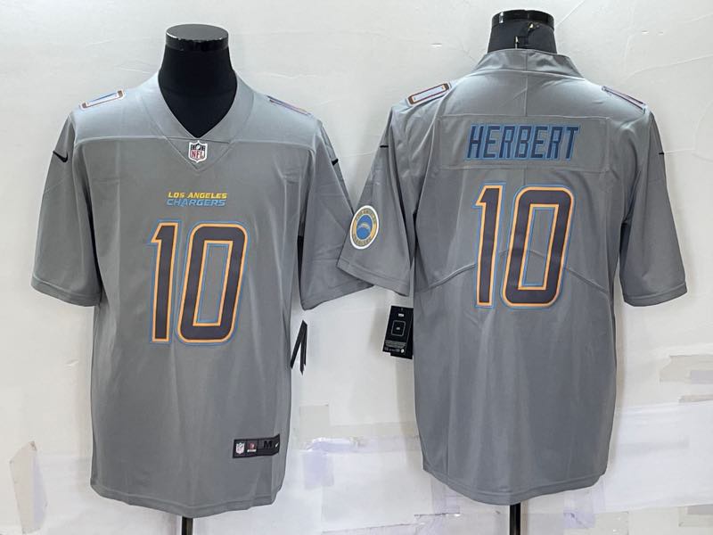 NFL San Diego Chargers #10 Herbert Grey Jersey