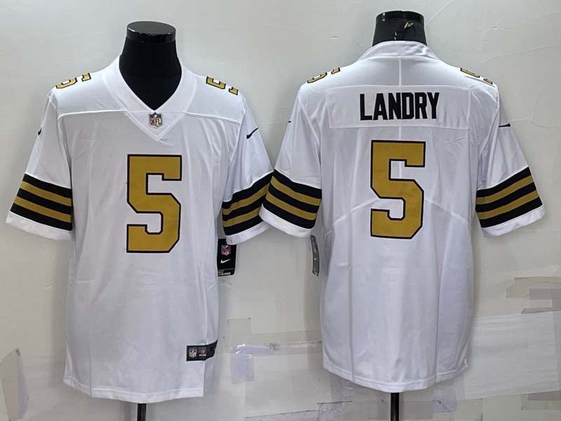 NFL New Orleans Saints #5 Landry White Color Rush Limited Jersey