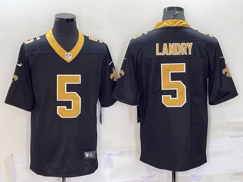 NFL New Orleans Saints #5 Landry Vapor Limited Black Jersey