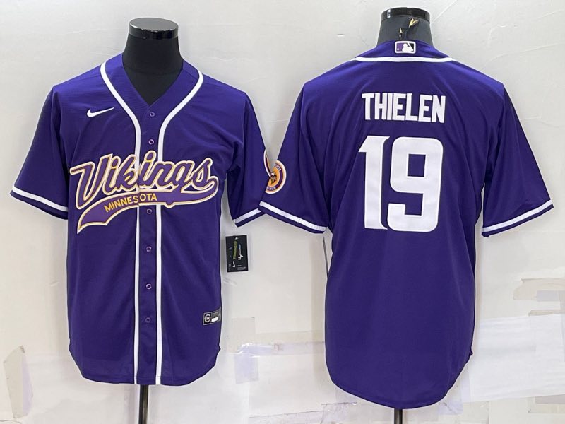 NFL Minnesota Vikings #19 Thielen Purple Joint-designed  Limited Jersey