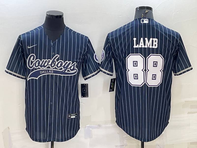 NFL Dallas Cowboys #88 Lamb Joint-design Blue Jersey