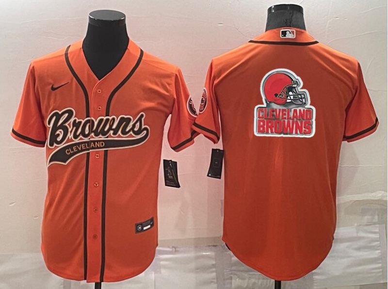 NFL Cleveland Brown Blank orange Joint-design Jersey