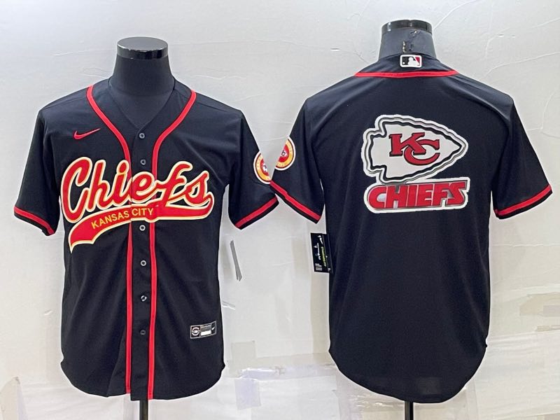 NFL Kansas City Chiefs Blank Black Joint-design Jersey