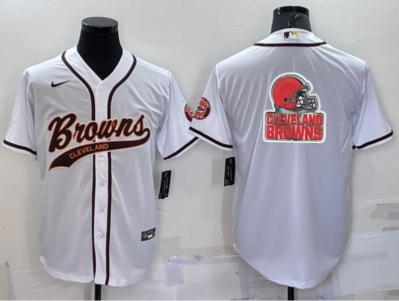 NFL Cleveland Brown Blank white Joint-design Jersey