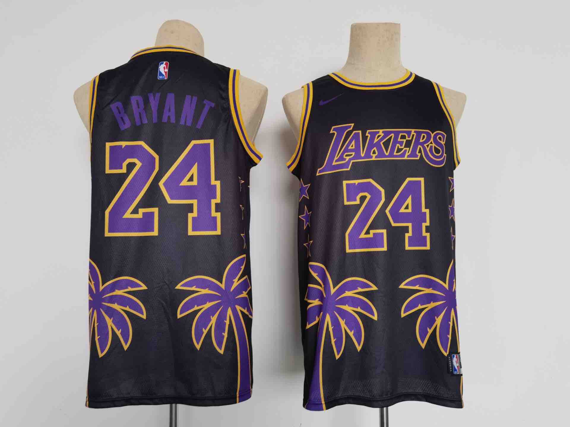 NBA Los Angeles Lakers #24 Bryant Black Jersey