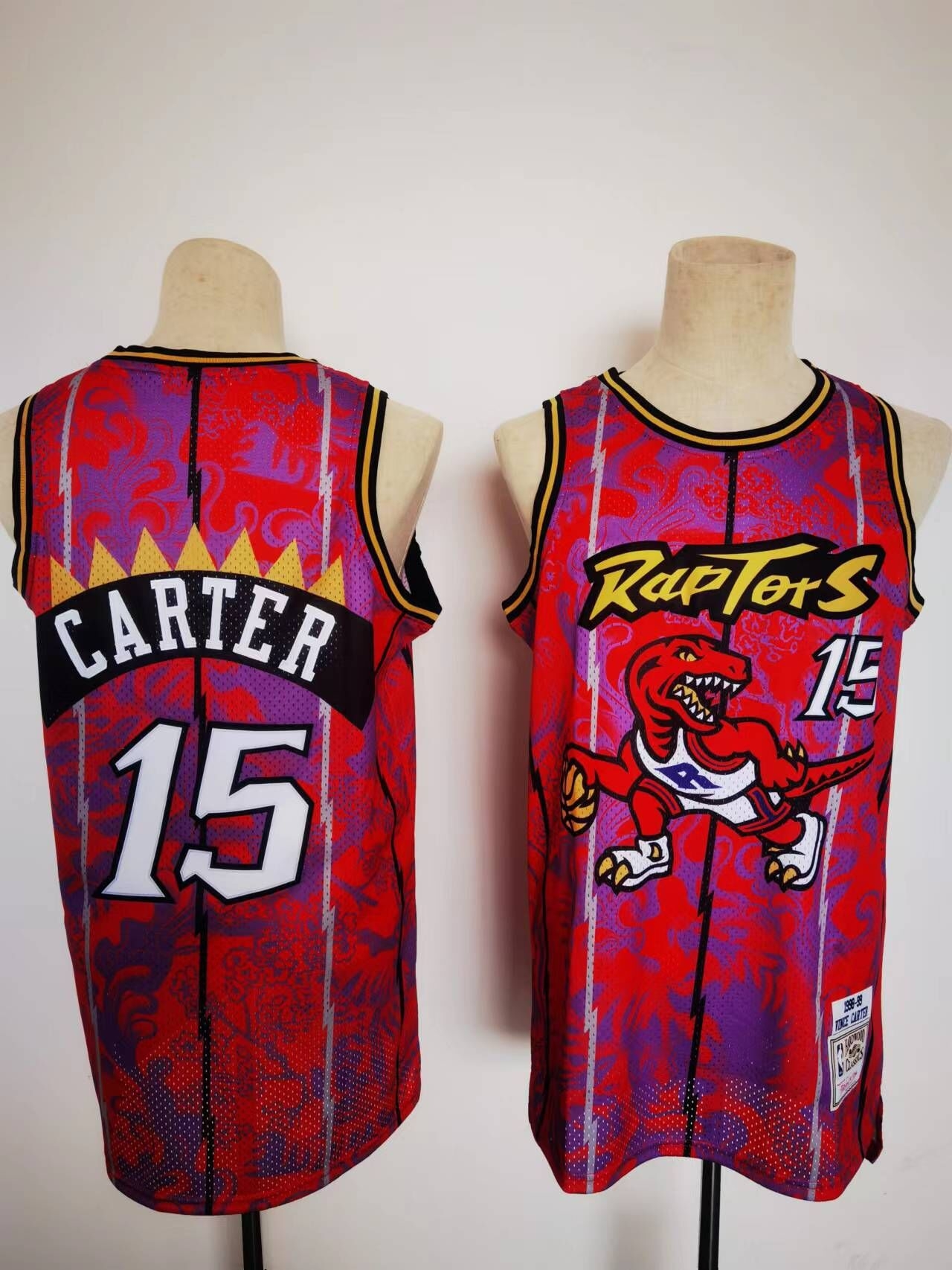 NBA Toronto Raptors #15 Carter Tiger Jersey