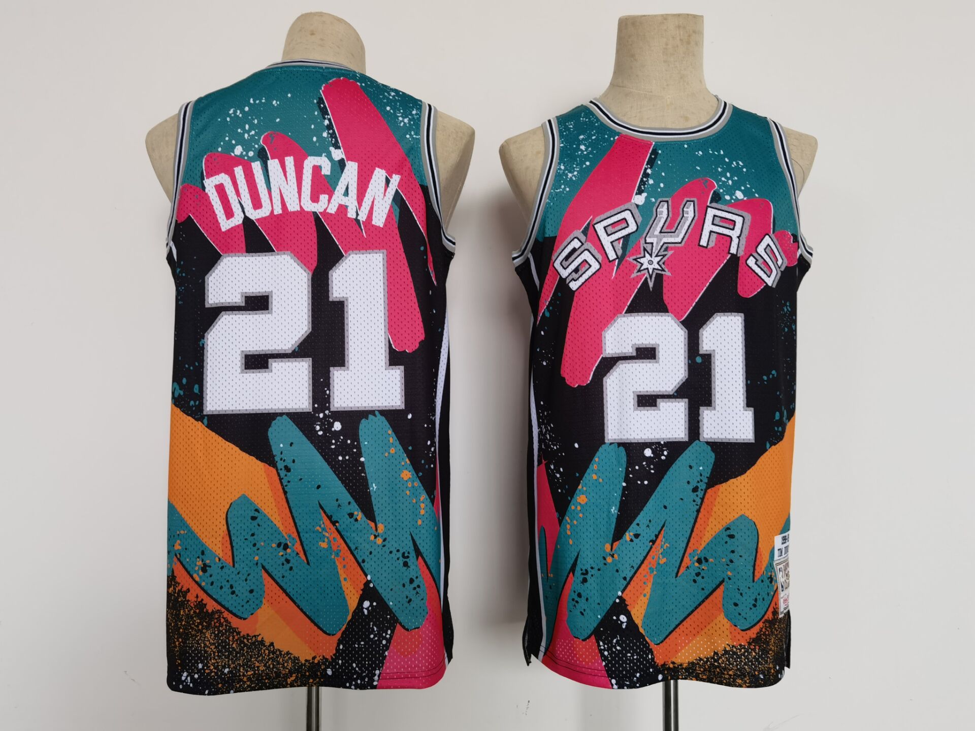 NBA San Antonio Spurs #21 Duncan Hip-hop Jersey