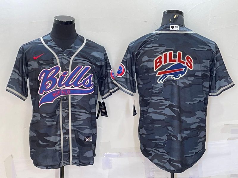 NFL Buffalo Bills Blank Camo Joint-design  Jersey