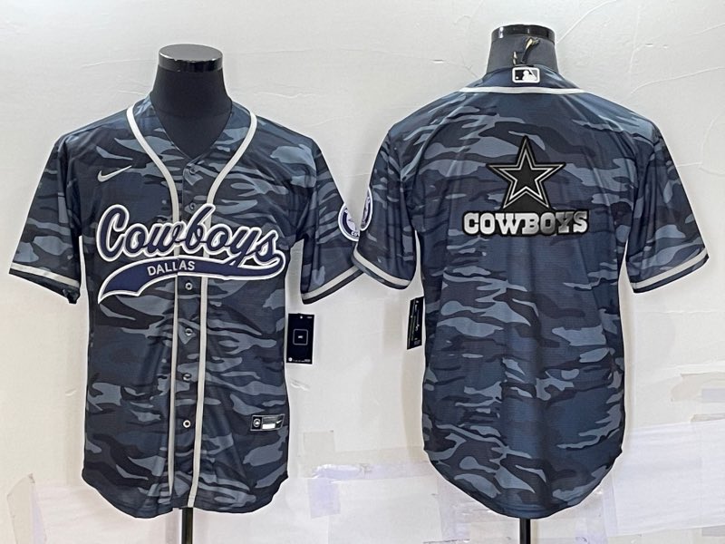 NFL Dallas Cowboys Blank Camo Joint-design Jersey