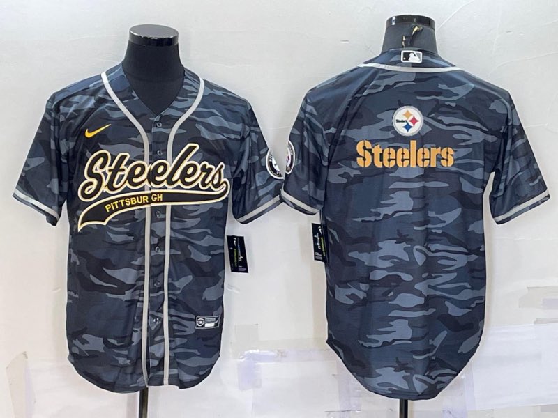 NFL Pittsburgh Steelers Blank Camo Joint-design Jersey