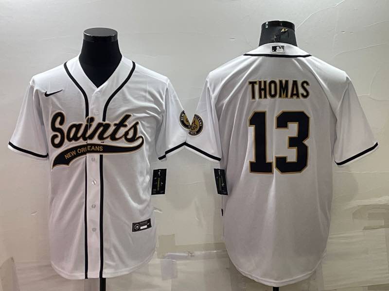 NFL New Orleans Saints #13 Thomas Joint-design white Jersey