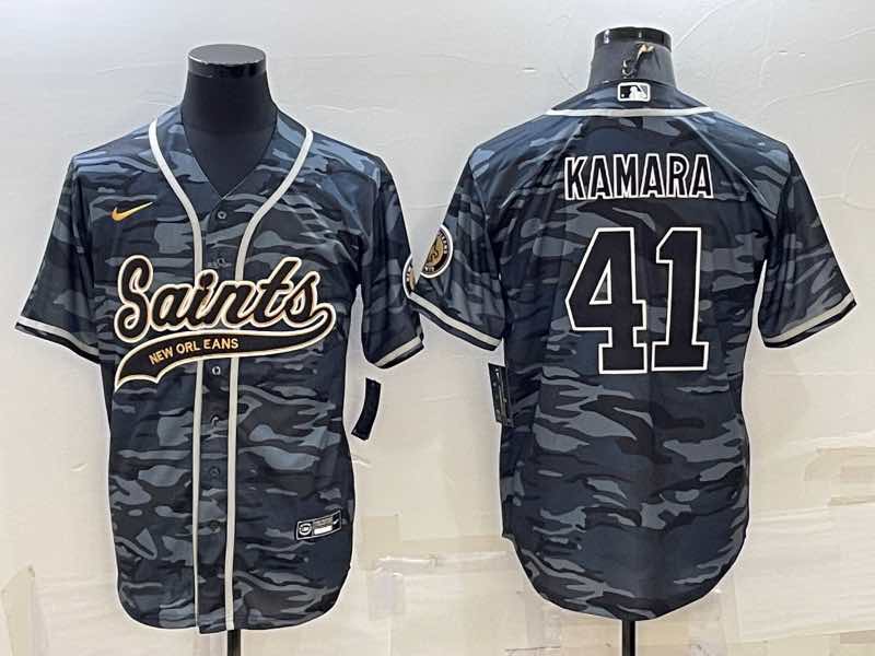NFL New Orleans Saints #41 Kamara Joint-design Camo Jersey