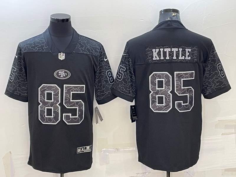 NFL San Francisco 49ers #85 Kittle Black Jersey
