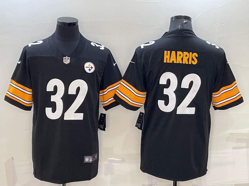NFL Pittsburgh Steelers #32 Harris Black Vapor Limited Jersey
