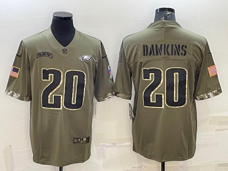 NFL Philadelphia Eagles #20 Dawkins Salute to Service Limited Jersey