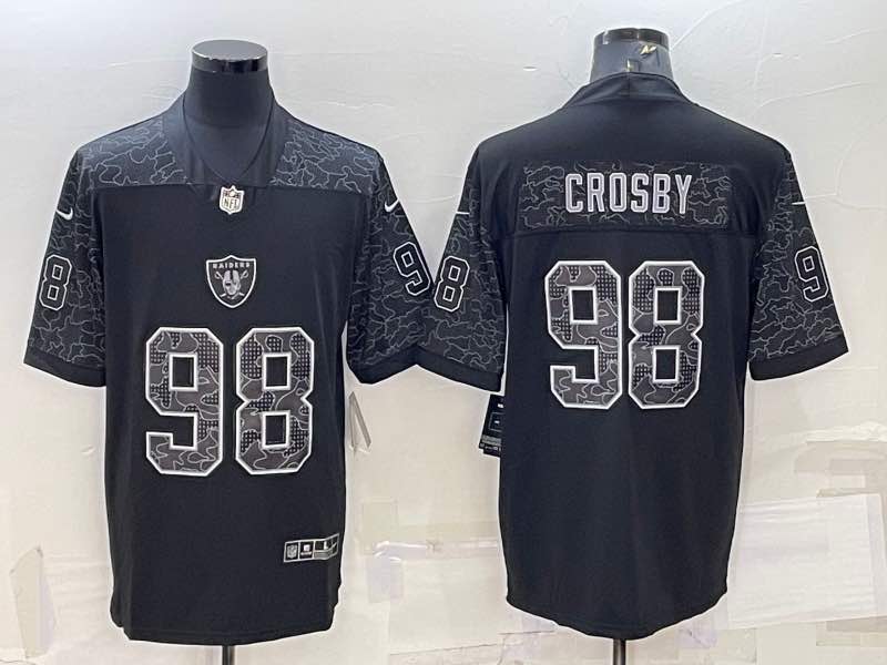 NFL Oakland Raiders #98 Crosby Black Jersey