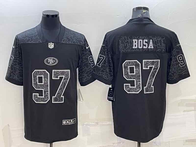NFL San Francisco 49ers #97 Bosa Black Jersey