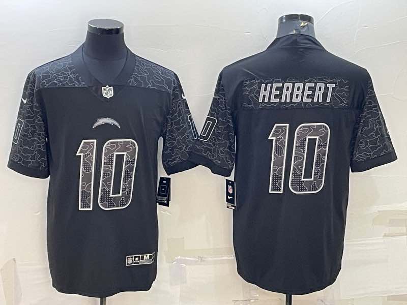 NFL San Diego Chargers #10 Herbert Black Limited Jersey