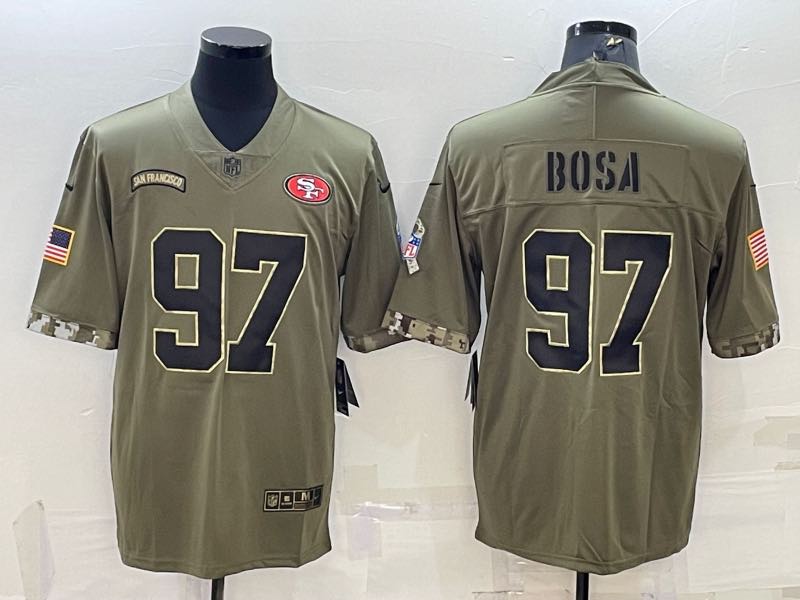 NFL San Francisco 49ers #97 Bosa Salute to Service Limited Jersey