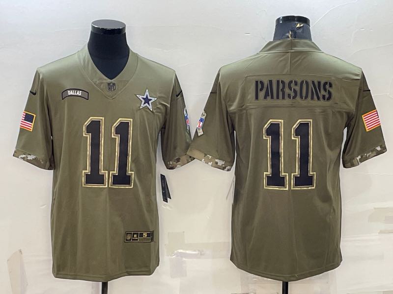 NFL Dallas Cowboys #11 Parsons  Salute to Service Limited Jersey