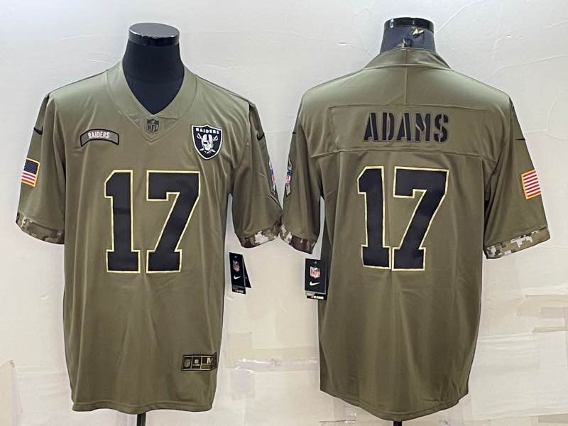 NFL Oakland Raiders #17 Adams Salute to Service Limited Jersey