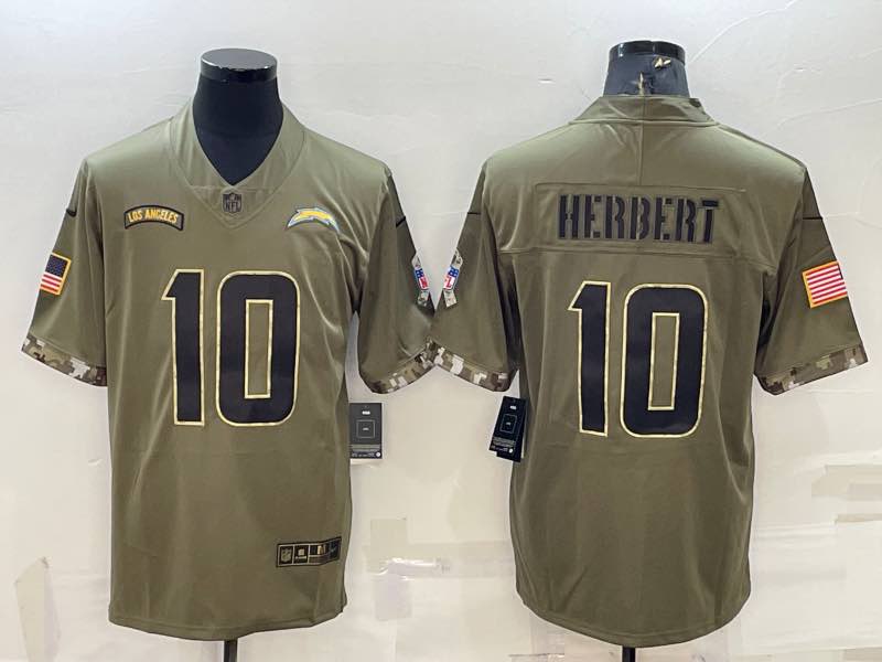 NFL San Diego Chargers #10 Herbert Salute to Service Limited Jersey