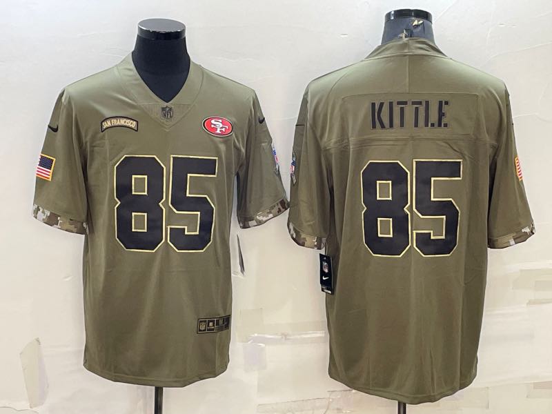 NFL San Francisco 49ers #85 Kittle Salute to Service Limited Jersey