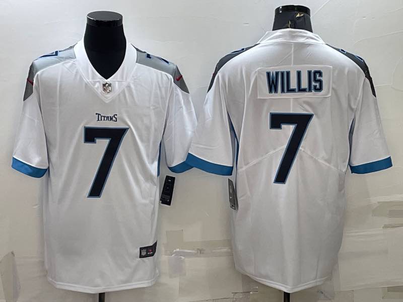 NFL Tennessee Titans #7 Willis Vapor Limited White Jersey