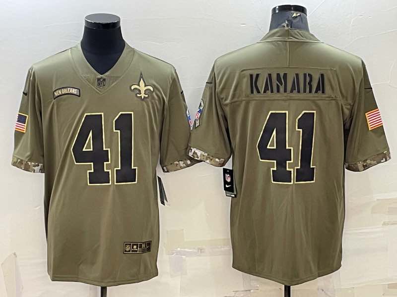 NFL New Orleans Saints #41 Kamara Salute to Service Jersey