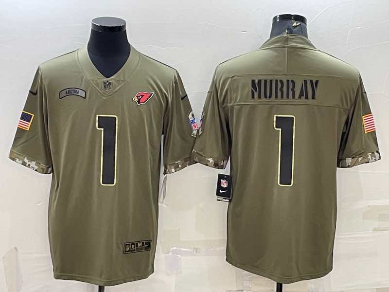 NFL Arizona Cardinals #1 Murray Salute to Service Jersey