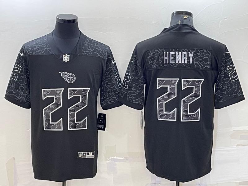 NFL Tennessee Titans #22 Henry Black Jersey