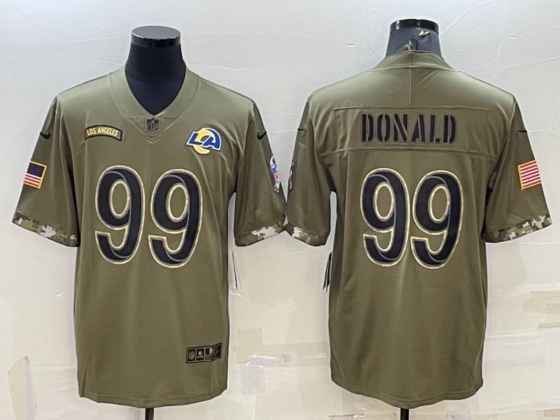 NFL Los Angeles Rams #90 Donald Salute to Service Jersey