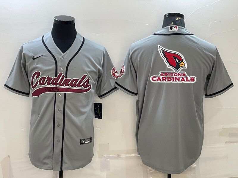 NFL Arizona Cardinals Blank  Grey Joint-design Jersey