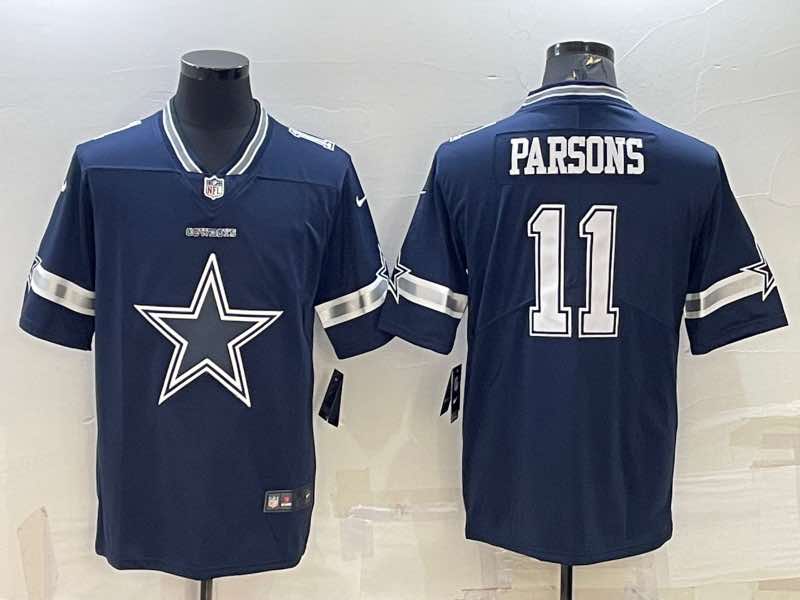 NFL Dallas Cowboys #11 Parsons Blue LOGO Jersey