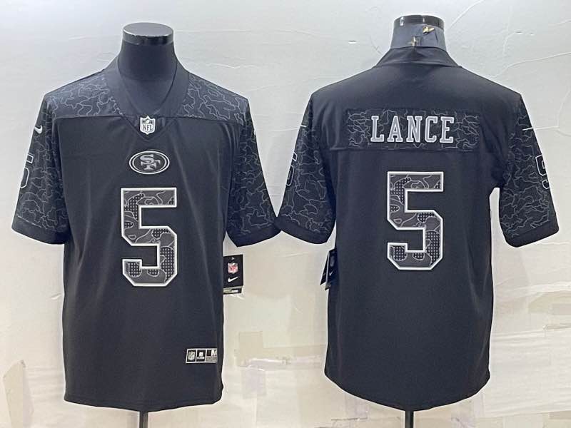 NFL San Francisco 49ers #5 Lance Black Jersey