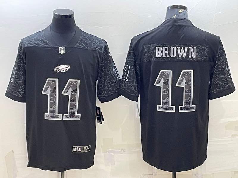 NFL Philadelphia Eagles #11 Brown Black Jersey