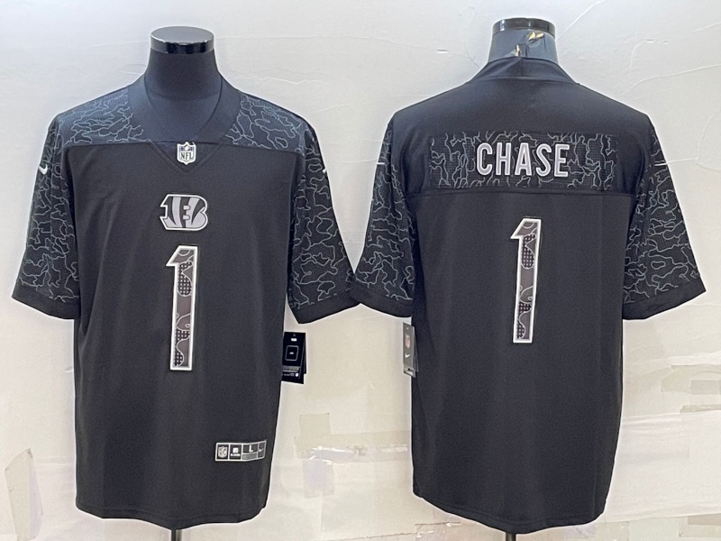 NFL Cincinati bengals #1 Chase Black Limited Jersey