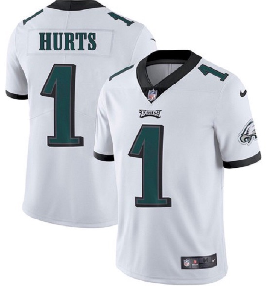 NFL Philadephia eagles #1 Hurts white Vapor Limited Jersey