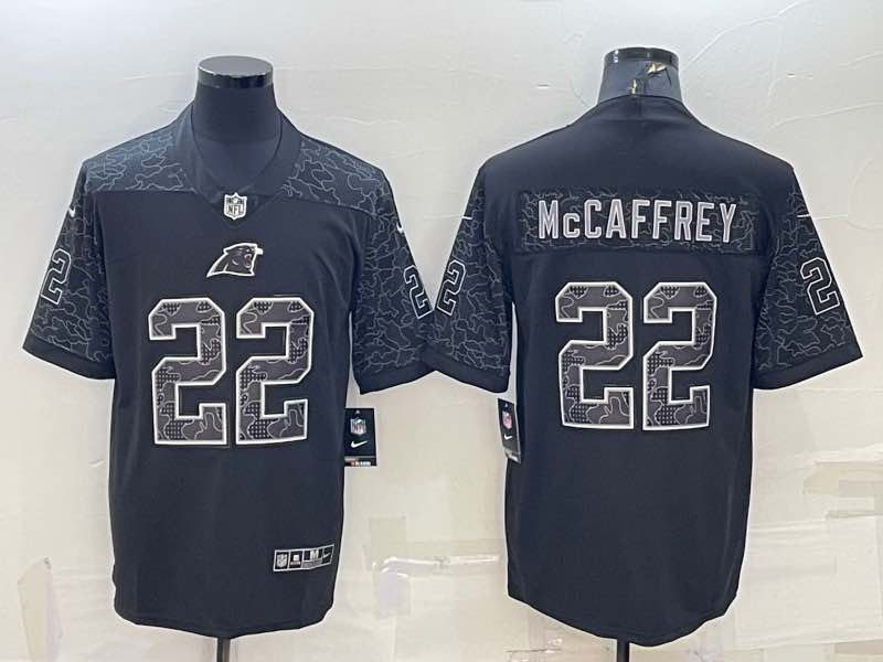NFL Carolina Panthers #22 McCaffrey Black Jersey