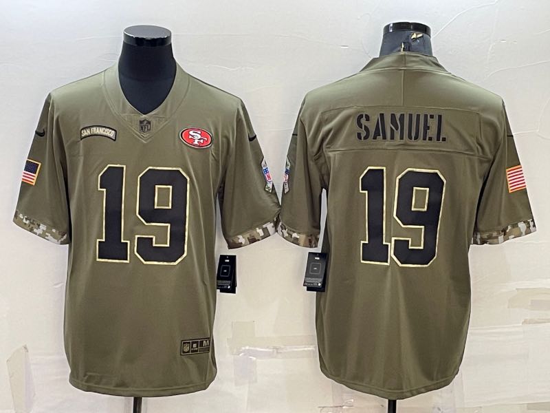 NFL San Francisco 49ers #19 Samuel Salute to Service Limited Jersey