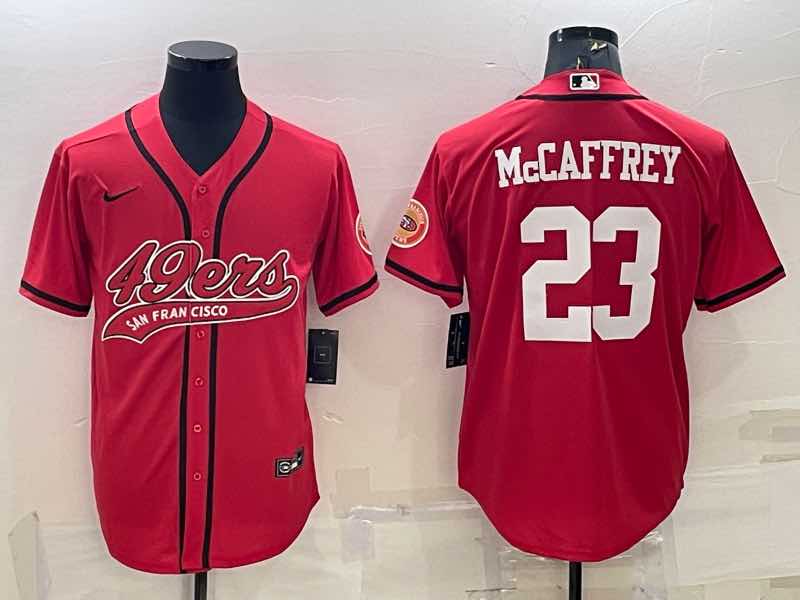 NFL San Francisco 49ers #23 McCaffrey Joint-design Red Jersey