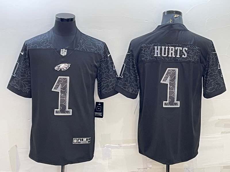 NFL Philadelphia Eagles #1 Hurts Black Limited Jersey