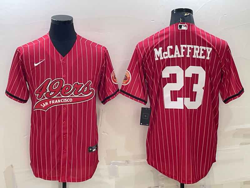 NFL San Francisco 49ers #23 McCaffrey Red Joint-design Jersey