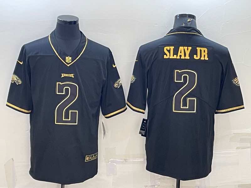 NFL Philadelphia Eagles #2 Slay JR Salute to Service Black Jersey