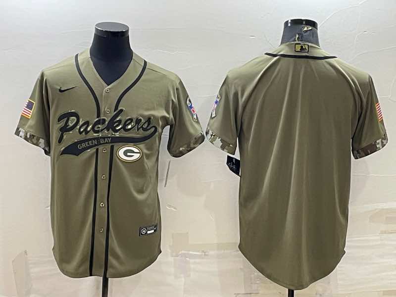 NFL Green Bay Packers Blank Salute to Service Joint-designed  Jersey