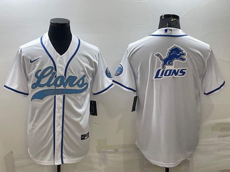 NFL Detroit Lions Blank Joint-designed white Jersey
