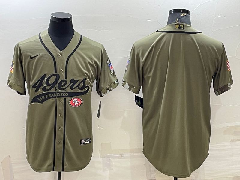 NFL San Francisco 49ers Blank Salute to Service Joint-designed  Jersey