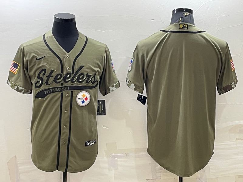 NFL Pittsburgh Steelers Blank Salute to Service Joint-designed  Jersey