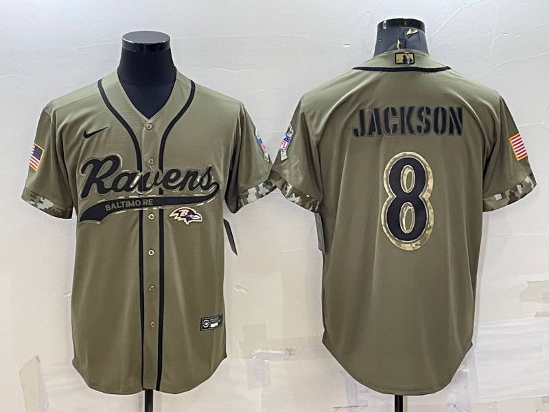 NFL Oakland Raiders #8 Jackson Salute to Service Joint-designed Jersey